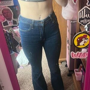 Hollister Dark Indigo Flare Jeans